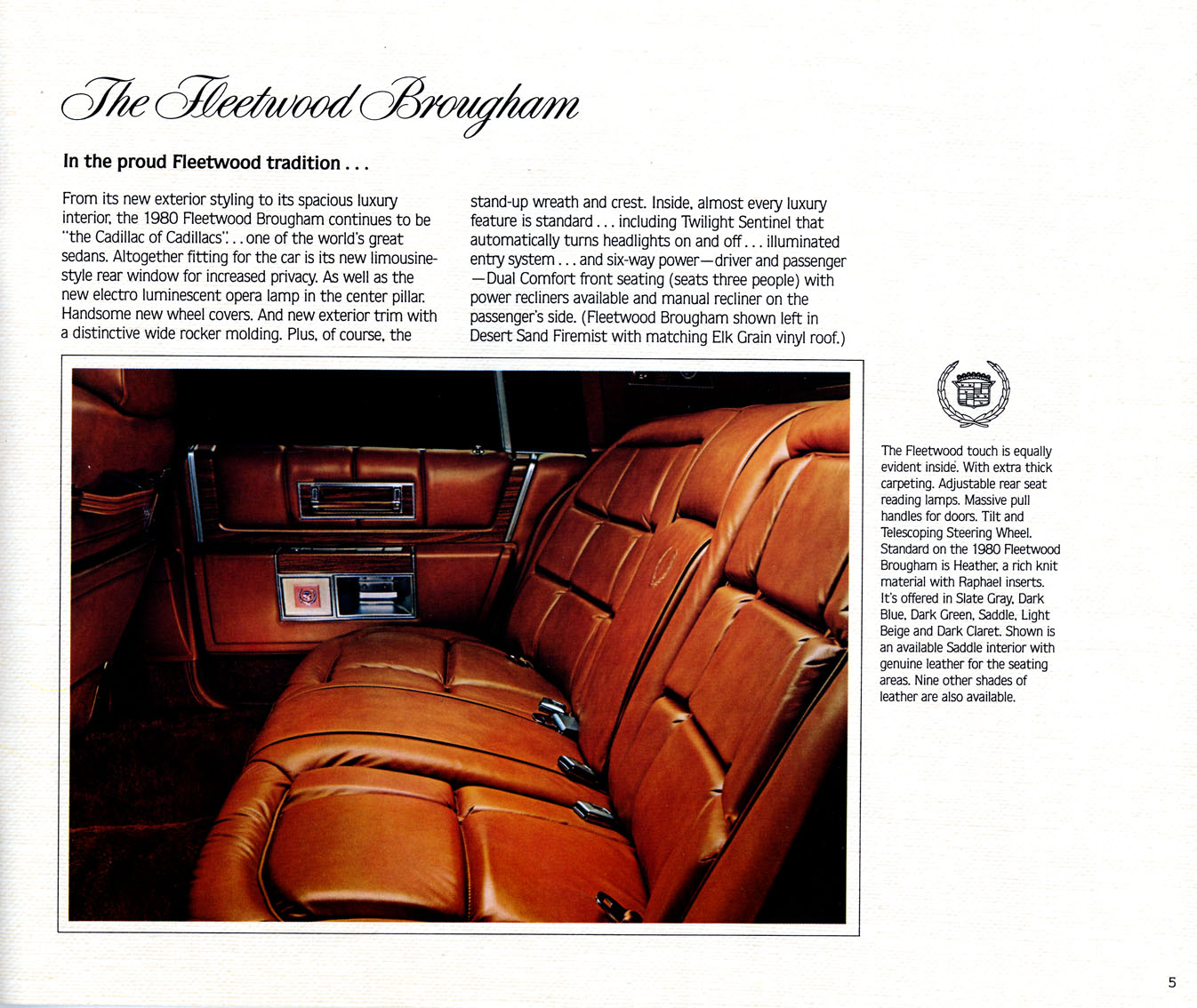 1980 Cadillac Brochure Page 22
